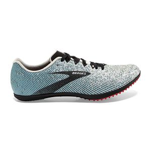 Brooks Mach 19 Spikeless Mens Racing Shoes Grey/Black/Blue | USA-IXZ271806